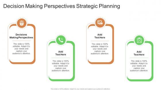 Decision Making Perspectives Strategic Planning In Powerpoint And Google Slides Cpb
