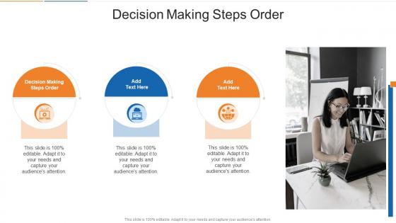 Decision Making Steps Order In Powerpoint And Google Slides Cpb