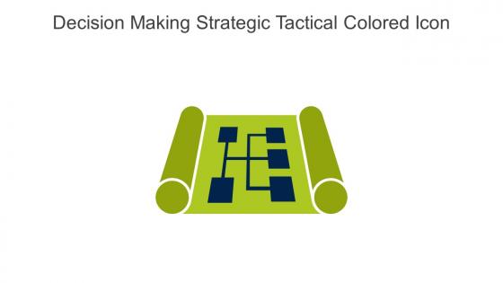 Decision Making Strategic Tactical Colored Icon In Powerpoint Pptx Png And Editable Eps Format
