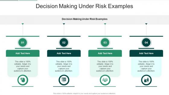 Decision Making Under Risk Examples In Powerpoint And Google Slides Cpb
