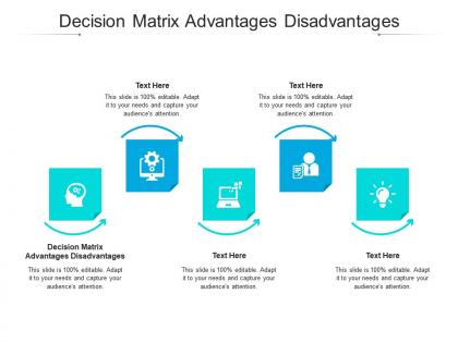 Decision matrix advantages disadvantages ppt powerpoint presentation shapes cpb