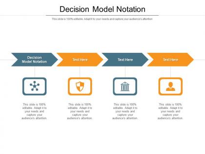 Decision model notation ppt powerpoint presentation model graphics template cpb