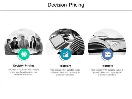Decision pricing ppt powerpoint presentation styles samples cpb
