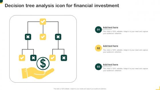 Decision Tree Analysis Icon For Financial Investment