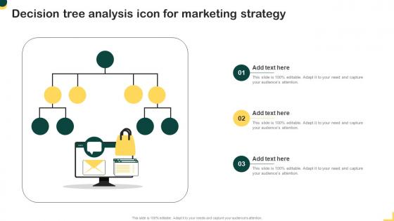 Decision Tree Analysis Icon For Marketing Strategy