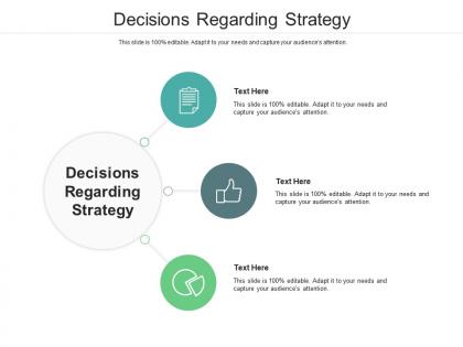 Decisions regarding strategy ppt powerpoint presentation gallery gridlines cpb