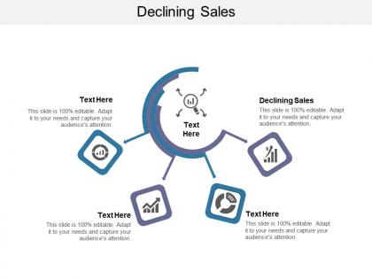 Declining sales ppt powerpoint presentation show infographic template cpb
