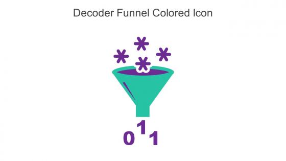 Decoder Funnel Colored Icon In Powerpoint Pptx Png And Editable Eps Format