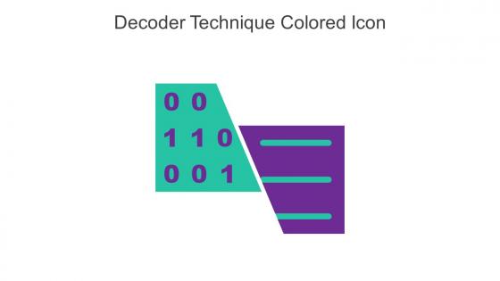 Decoder Technique Colored Icon In Powerpoint Pptx Png And Editable Eps Format