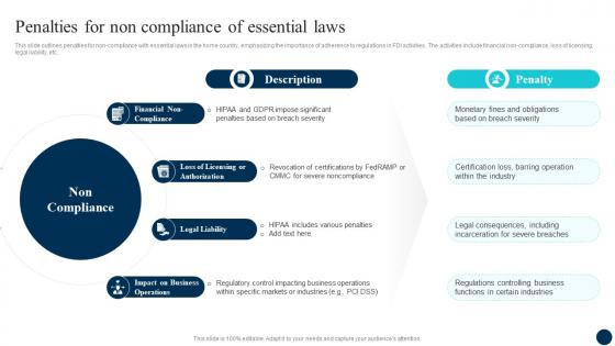Decoding FDI Opportunities Effective Penalties For Non Compliance Of Essential Laws Fin SS