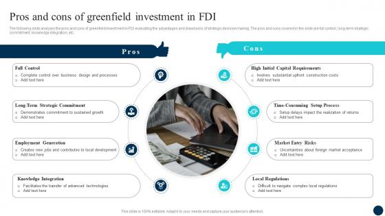 Decoding FDI Opportunities Effective Pros And Cons Of Greenfield Investment In FDI Fin SS