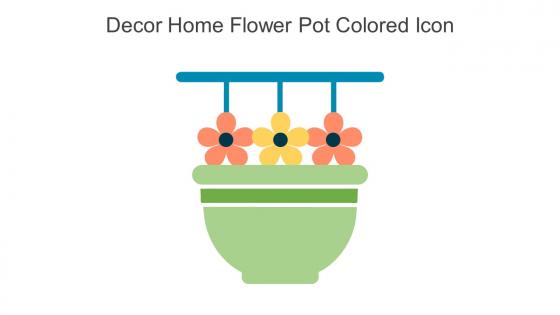 Decor Home Flower Pot Colored Icon In Powerpoint Pptx Png And Editable Eps Format