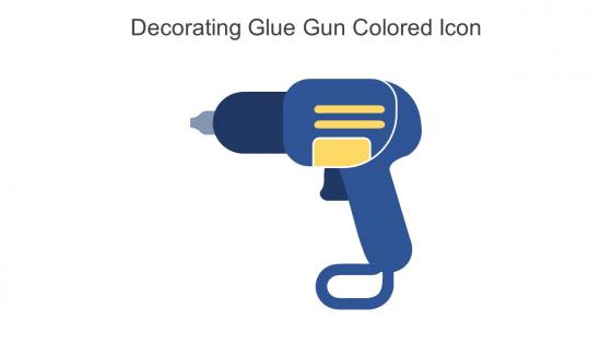 Decorating Glue Gun Colored Icon In Powerpoint Pptx Png And Editable Eps Format