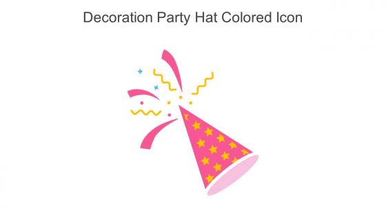 Decoration Party Hat Colored Icon In Powerpoint Pptx Png And Editable Eps Format