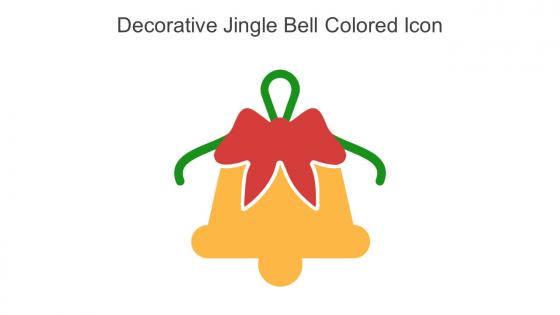 Decorative Jingle Bell Colored Icon In Powerpoint Pptx Png And Editable Eps Format