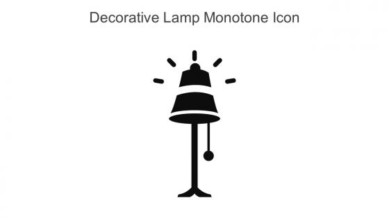 Decorative Lamp Monotone Icon In Powerpoint Pptx Png And Editable Eps Format