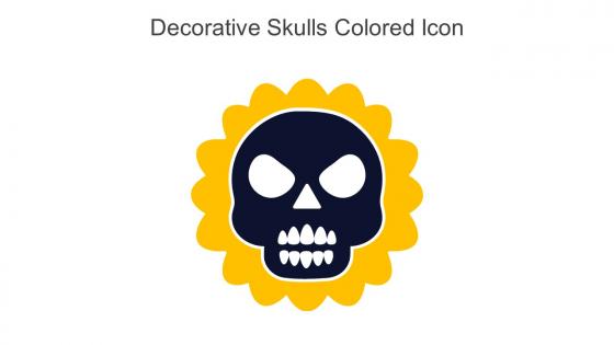 Decorative Skulls Colored Icon In Powerpoint Pptx Png And Editable Eps Format