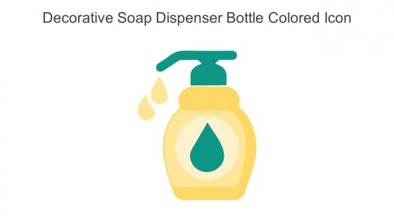 Decorative Soap Dispenser Bottle Colored Icon In Powerpoint Pptx Png And Editable Eps Format