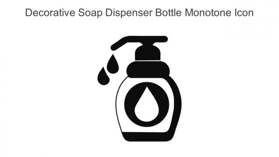 Decorative Soap Dispenser Bottle Monotone Icon In Powerpoint Pptx Png And Editable Eps Format
