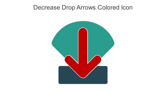Decrease Drop Arrows Colored Icon In Powerpoint Pptx Png And Editable Eps Format