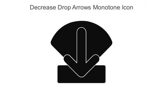 Decrease Drop Arrows Monotone Icon In Powerpoint Pptx Png And Editable Eps Format
