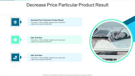Decrease Price Particular Product Result In Powerpoint And Google Slides Cpb