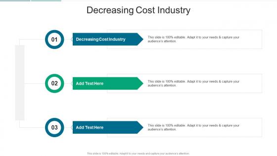 Decreasing Cost Industry In Powerpoint And Google Slides Cpb