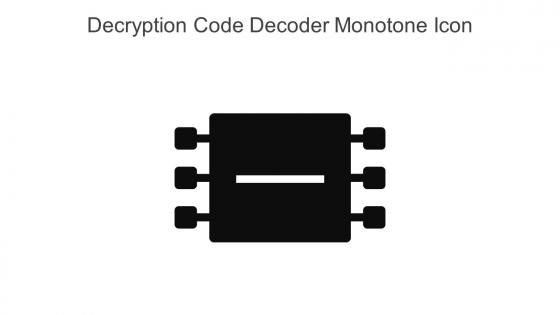Decryption Code Decoder Monotone Icon In Powerpoint Pptx Png And Editable Eps Format