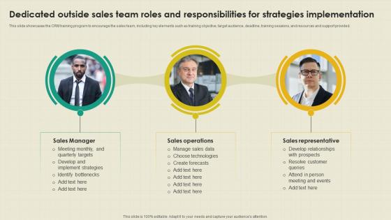 Dedicated Outside Sales Team Roles B2B Outside Sales Strategy Development SA SS