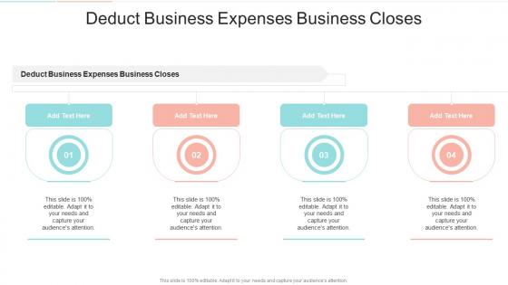 Deduct Business Expenses Business Closes In Powerpoint And Google Slides Cpb