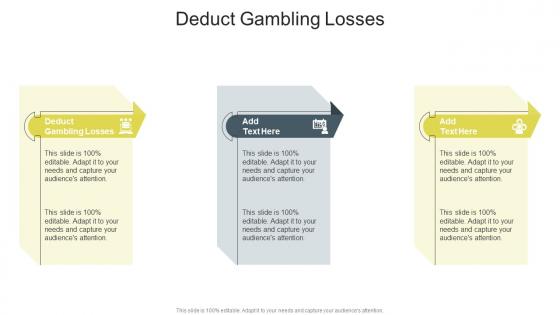 Deduct Gambling Losses In Powerpoint And Google Slides Cpb