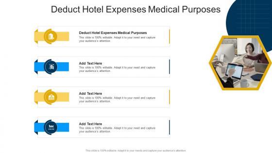 Deduct Hotel Expenses Medical Purposes In Powerpoint And Google Slides Cpb