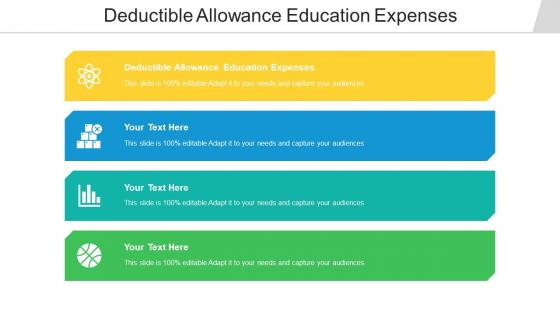 Deductible allowance education expenses ppt powerpoint presentation model icons cpb