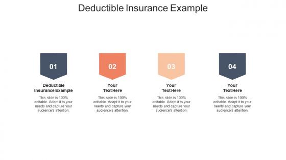 Deductible insurance example ppt powerpoint presentation icon slide cpb