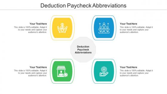 Deduction paycheck abbreviations ppt powerpoint presentation professional guide cpb