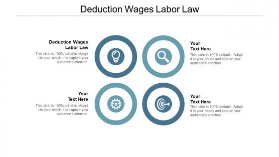 Deduction wages labor law ppt powerpoint presentation slides objects cpb