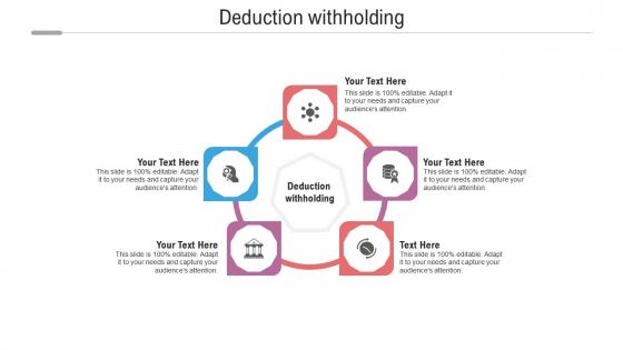 Deduction withholding ppt powerpoint presentation ideas show cpb
