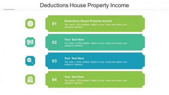 Deductions House Property Income Ppt Powerpoint Presentation Inspiration Format Cpb