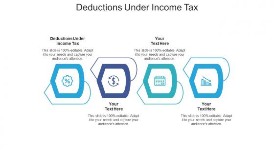Deductions under income tax ppt powerpoint presentation summary template cpb
