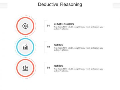 Deductive reasoning ppt powerpoint presentation infographics portfolio cpb
