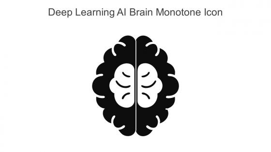 Deep Learning Ai Brain Monotone Icon In Powerpoint Pptx Png And Editable Eps Format