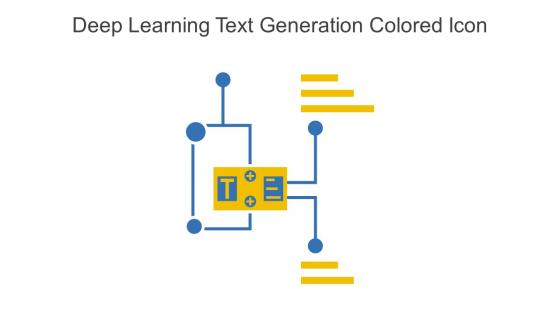 Deep Learning Text Generation Colored Icon In Powerpoint Pptx Png And Editable Eps Format