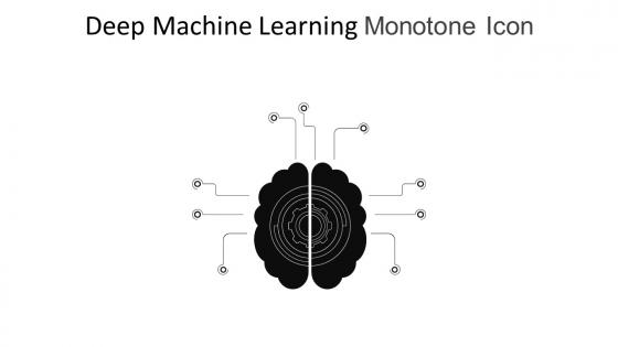 Deep Machine Learning Monotone Icon In Powerpoint Pptx Png And Editable Eps Format