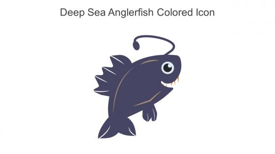 Deep Sea Anglerfish Colored Icon In Powerpoint Pptx Png And Editable Eps Format