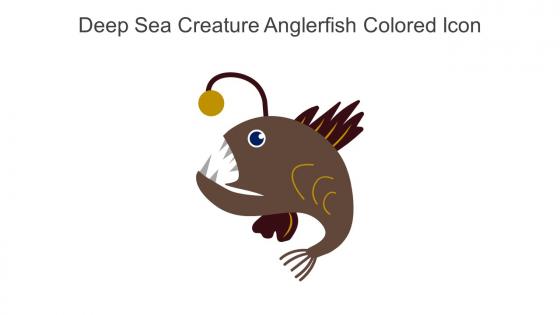 Deep Sea Creature Anglerfish Colored Icon In Powerpoint Pptx Png And Editable Eps Format