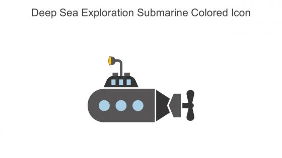 Deep Sea Exploration Submarine Colored Icon In Powerpoint Pptx Png And Editable Eps Format