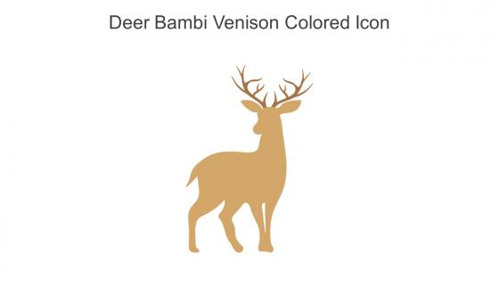 Deer Bambi Venison Colored Icon In Powerpoint Pptx Png And Editable Eps Format