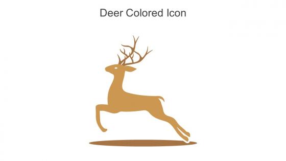 Deer Colored Icon In Powerpoint Pptx Png And Editable Eps Format