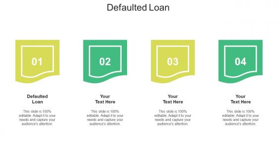 Defaulted loan ppt powerpoint presentation ideas files cpb