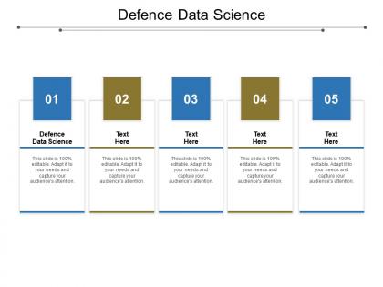 Defence data science ppt powerpoint presentation infographics background designs cpb